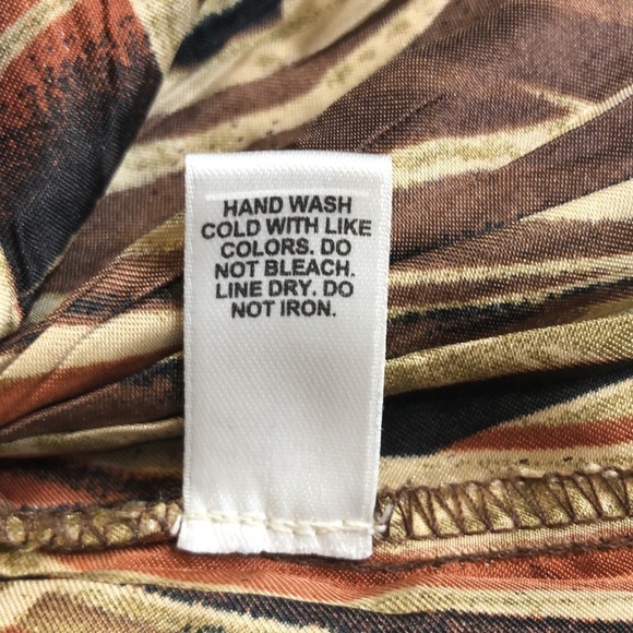 CATO WOMAN Satin Sleeveless Multi Color Brown Top Size 18/20W - Picture 13 of 14